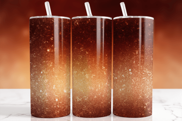 Download Sunset Bronze Ombre Glitter Tumbler Wrap - Glitter tumbler wrap Collection