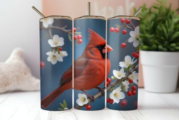 Download Cardinal Bird Tumbler Wrap - Premium Resources