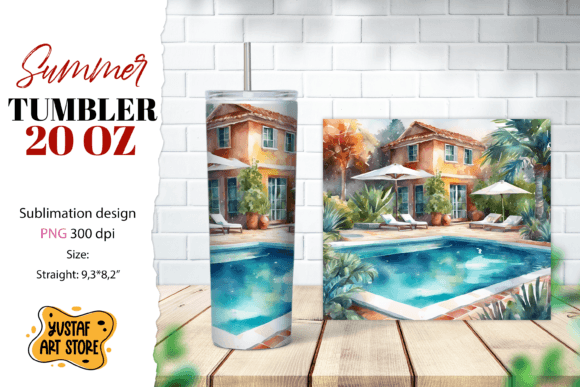 Download Pool Tumbler Wrap. Summer Tumbler Sublim - Pool tumbler Collection