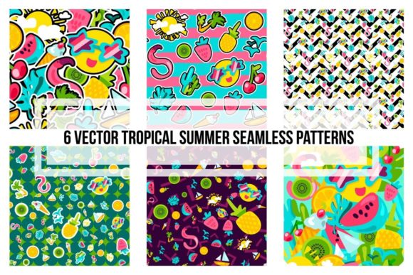 Download Tropical Summer Patterns - Premium Bundle