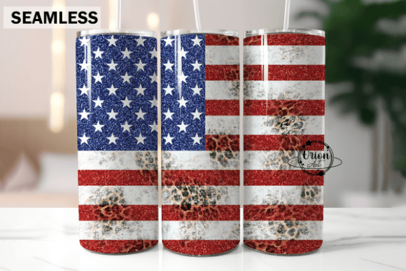 Download American Flag Glitter Tumbler Wrap PNG - Glitter tumbler wrap Collection