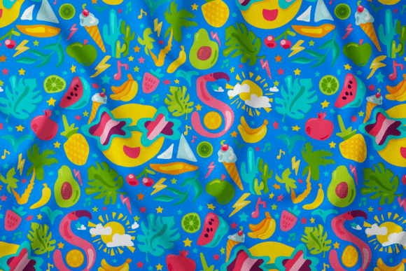 Download Tropical Summer Seamless Pattern - Premium Bundle