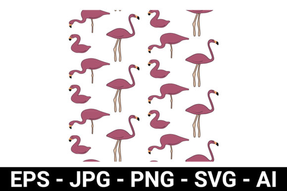 Download Flamingo Seamless Pattern for Background - Premium Bundle